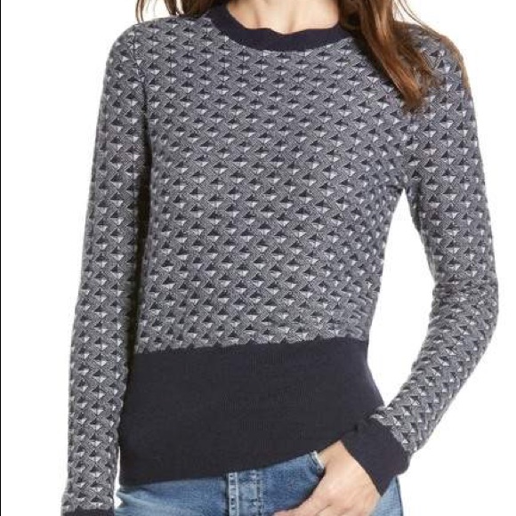 Hinge Geometric Pattern Sweater